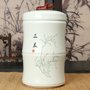 特价陶瓷茶叶罐便携大号红绿铁观音茶罐紫砂竹节密封储存醒茶罐