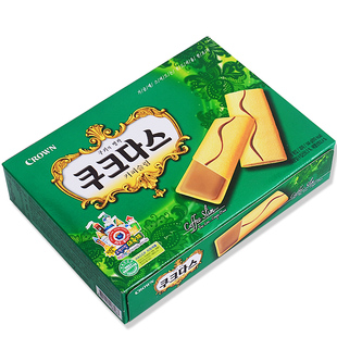 韩国进口零食可瑞安可拉奥咖啡蛋卷夹心蛋卷饼干144g 正品