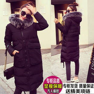 2015冬季韩版大牌棉衣女气质休闲时尚中长款显瘦羽绒棉女装冬潮