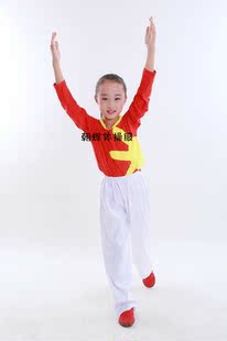 厂家直销中国小学生广播体操服瑜伽健美服团体比赛服幼儿舞蹈服