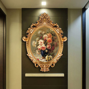 欧式手绘油画 古典印象花卉装饰有框画 客厅餐厅卧室玄关正品挂画