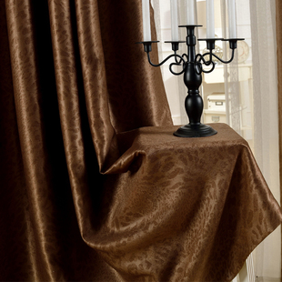 星之梦 雕花高档遮光窗帘 客厅卧室阳台遮阳隔热窗帘布料成品定制