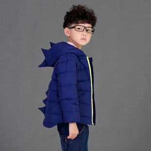 2015新款冬装儿童小恐龙造型男童羽绒服童装羽绒服