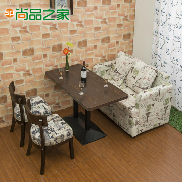 咖啡厅桌椅沙发组合奶茶店甜品店桌椅休闲西餐厅餐桌卡座组合