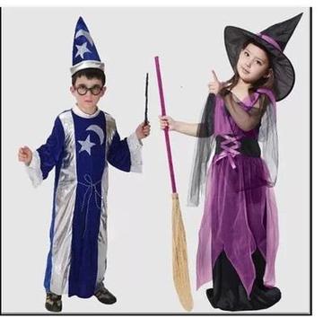 六一儿童节男女魔法师万圣节舞会巫师哈利波特魔术师演出服舞台装