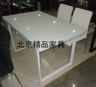 特价抢购  白色餐桌 玻璃餐桌  钢化玻璃餐桌 餐桌椅组合清仓