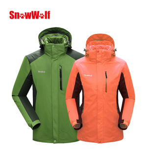雪狼2015新品 暴雪棉服冲锋衣冬季防水保暖 加厚透气外套冲锋衣