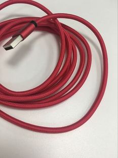 苹果Apple 2米红色编织圆线超粗 铝合金头