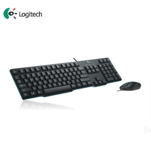 Logitech/罗技 MK100防水有线键鼠套装 圆孔轻薄款键盘包邮