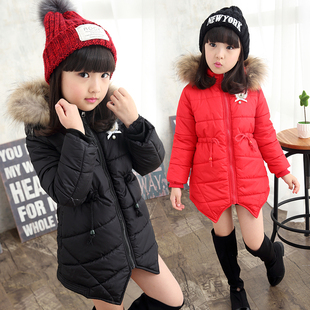 2015新款女童韩版修身棉衣女孩短款连帽羽绒棉服大童冬季加厚外套