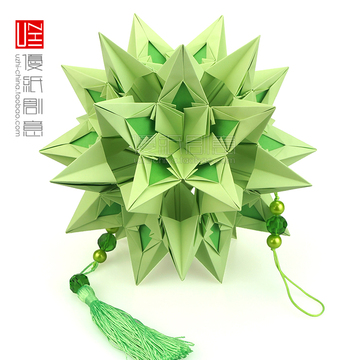 优纸创意 正品折纸花球034 手工纸DIY材料创意纸花双面双色折纸