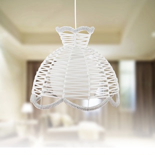 田园现代中式藤艺吊灯编织创意餐厅客厅卧室灯饰阳台茶楼工程灯具