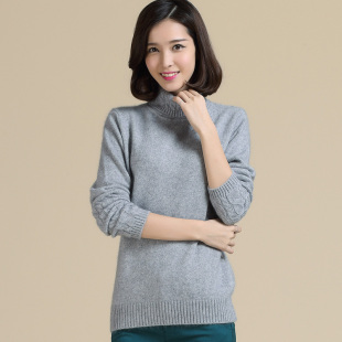 2015羊绒衫正品女士高领扭花套头毛衣针织打底羊绒衫外套韩版女装