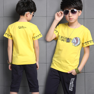男童运动新款短袖套装3-5-7-9周岁夏季儿童韩版短裤套装男夏装潮