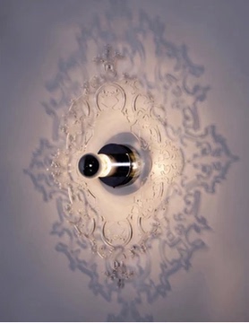 北欧式时尚倒影子创意壁灯 卧室床头壁灯镜前灯过道玄关