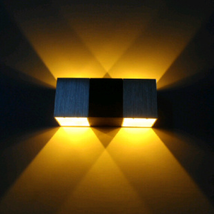 新款LED壁灯2W平楼梯现代背景墙走廊酒吧客厅卧室装饰灯床头射灯