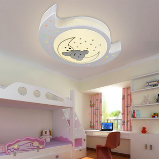 儿童房灯圆形LED吸顶灯男女孩温馨主卧室灯房间创意卡通灯具灯饰