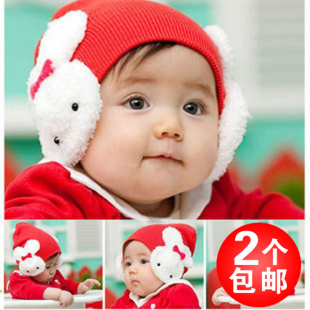 婴儿帽子春秋宝宝帽子6个月7新生儿帽8婴儿套头帽夏男女童0-1-2岁