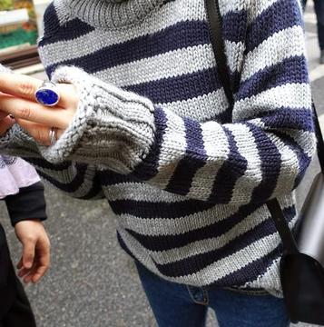 2015新款秋冬时尚女装 韩国东大门套头长袖女式毛衣 女士针织衫