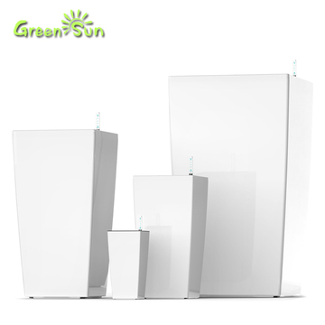 GreenSun高档欧式简约小中特大号高筒四方形塑料自动吸水懒人花盆
