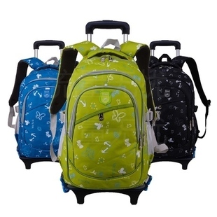 包邮休闲中小学生拉杆书包1-3-6年级男女童减负可拆卸两用背包