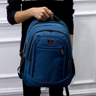自然鱼新款双肩包男士商务休闲旅行电脑女包潮流时尚韩版男包背包