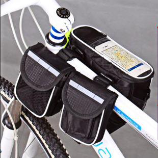 山地车配件包上管包骑行车包前双边包导航触屏手机超大马鞍包