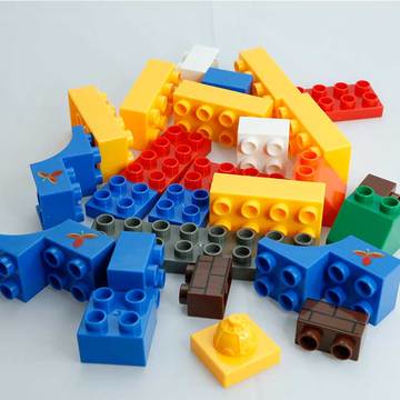 特大颗粒！邦宝DIY创意塑料积木拼插益智玩具250G散装包补充装