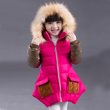 女童棉衣2015新款中大童外套冬季加厚羽绒棉中长款保暖修身韩版潮