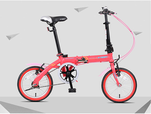 卡兵KB14寸小轮折叠自行车男女式学生休闲轻便儿童单车小孩自行车