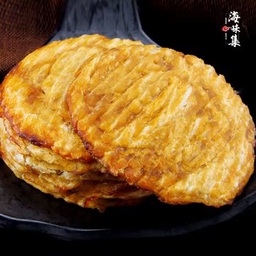 特产烤鱼片 马面鱼片碳烤海鲜零食小吃鱼片干鱼饼250g