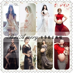 2016新款韩版时尚影楼孕妇装孕妇写真拍照孕妈咪主题摄影服饰批发