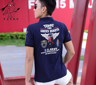 2015日系幸运鬼TEDMAN时尚潮牌 夏季青少年男装POLO衫短袖T恤潮男