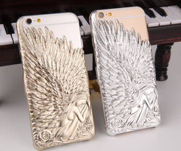 范冰冰同款 天使之翼手机壳 苹果iPhone6/6Plus保护套浮雕立体潮
