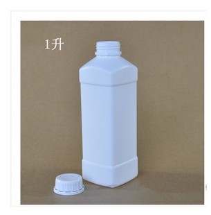 新款1000ml毫升塑料方瓶/样品试剂液体瓶 安利固体1升L空瓶