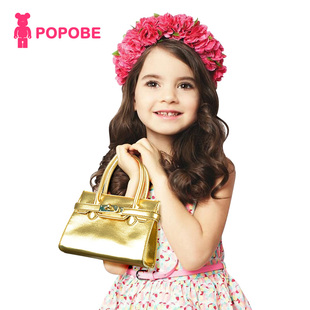 POPOBE可爱儿童包包小女孩公主包时尚斜挎包手提包女童包韩国百搭