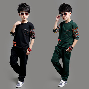 韩版童套装2016秋装新款男童套装长袖运动套装新品