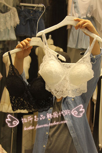 韩国东大门正品代购 2015夏季女款 可爱打底蕾丝胸垫抹胸小背心