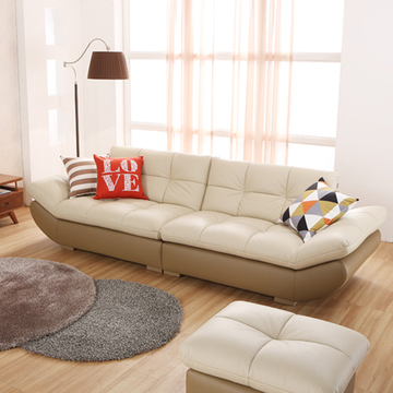 新款小户型真皮沙发头层牛皮 创意个性沙发 客厅组合沙发596