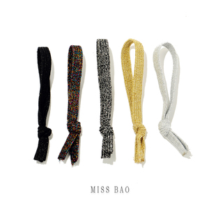 MISS BAO韩国进口 时尚高档打底手工编织皮圈 发饰发圈发绳 头绳