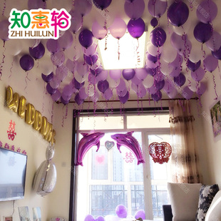 知惠轮气球亚光 氢汽球 婚庆 装饰 生日婚房布置 创意结婚气球