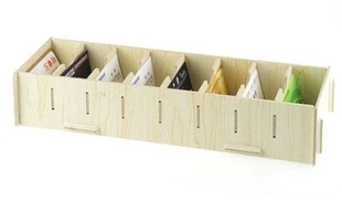 木质创意桌面办公收纳盒名片盒银行卡收纳盒内衣内裤袜子整理盒