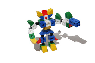 包邮正品BOKO博高积木拼装插塑料益智玩具积木早教彩盒27粒