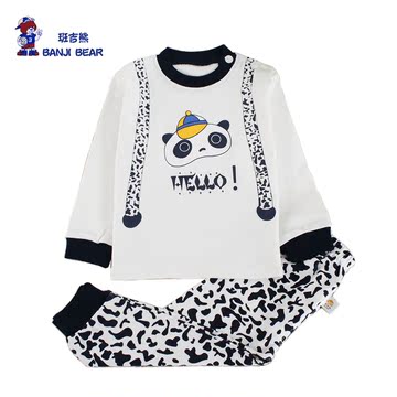 班吉熊童装2015春款男童女童套装春装婴幼儿宝宝0-1-2岁衣服t恤