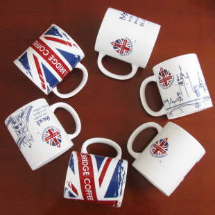 英国国旗伦敦桥马克杯大本钟卫兵陶瓷杯子 出国纪念礼品 水杯