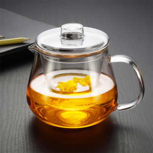 Nonxis龙兮 大容量透明耐热玻璃茶壶 过滤泡花茶壶 可加热耐高温