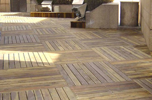 无锡防腐木地板 碳化木地板 庭院地板 （无锡周边均可上门安装）