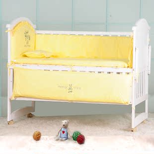 包邮婴儿床上用品床围纯棉婴儿床品套件全棉儿童床围宝宝四五件套