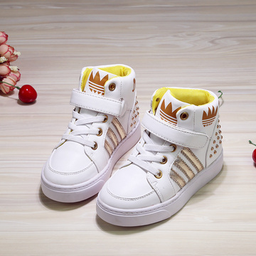 韩版男童鞋2015秋冬款 女童鞋休闲鞋透气儿童运动鞋 防滑耐磨潮鞋