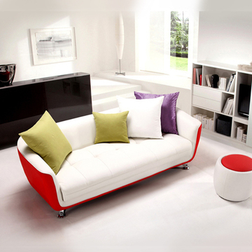 小户型进口真皮沙发三人位组合客厅简约现代时尚个性创意皮艺沙发